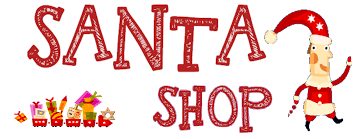 the word Santa Shop